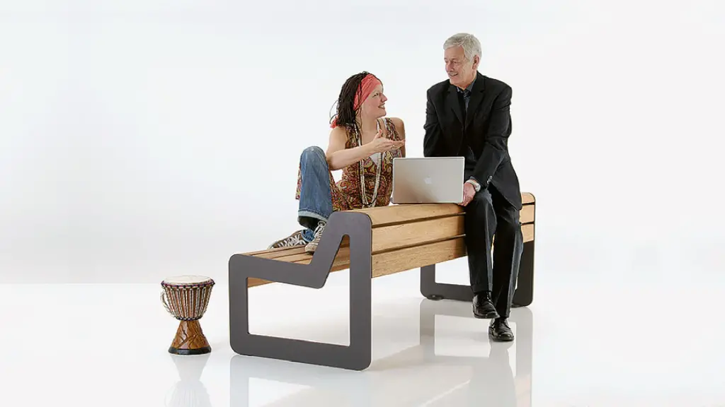 Banc d'extérieur Limitless en bois, photo 2