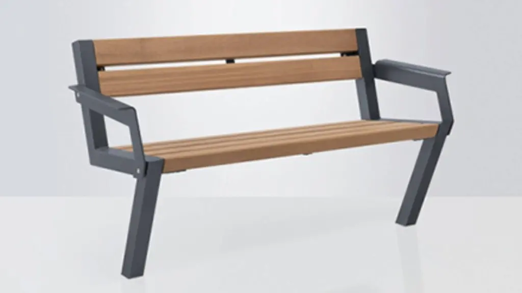 Banc d'extérieur Nova en bois, photo 2