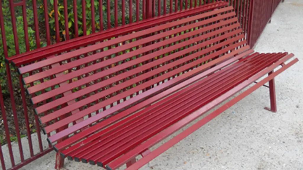 Banc d'extérieur fontainebleau en acier, photo 3