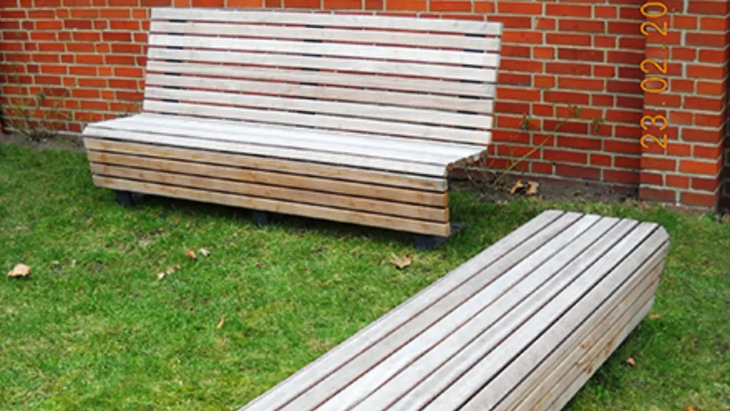 Banc d'extérieur escala en bois, photo 3