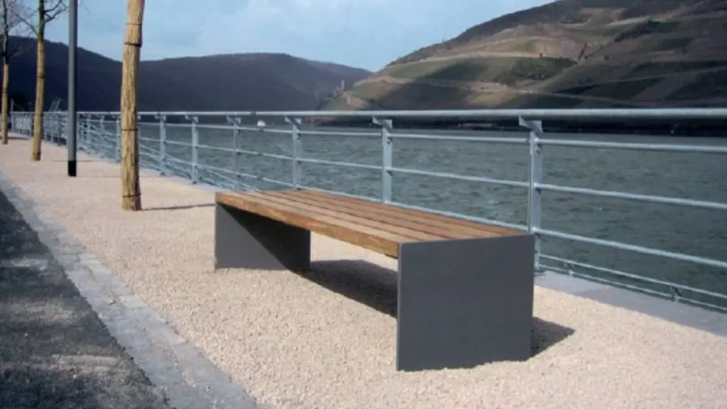 Banc d'extérieur bingo droit en bois, photo 2