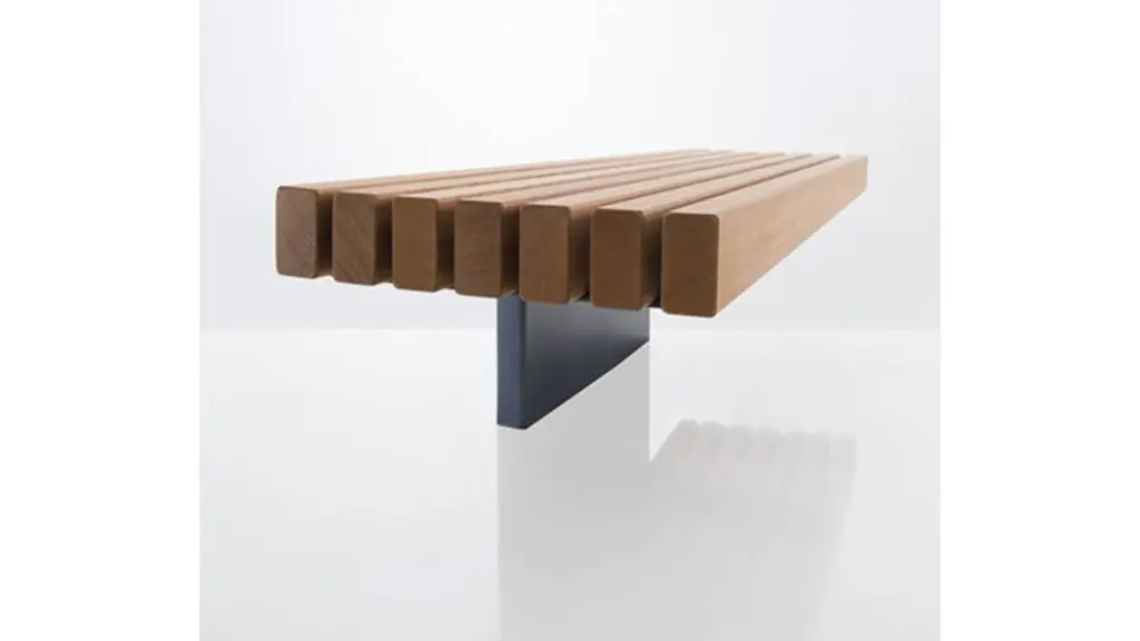 Banc d'extérieur airbank en acier et bois