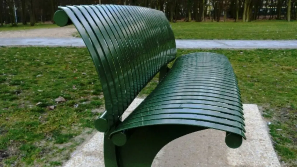 Banc d'extérieur PLANO-PREMIUM en acier, photo 2