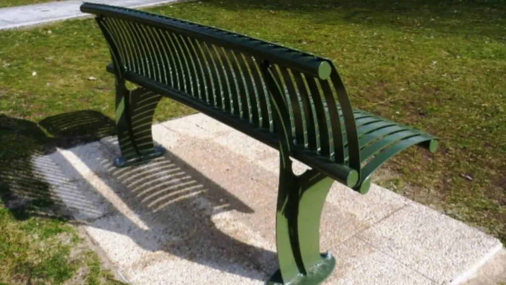 Banc d'extérieur PLANO-PREMIUM en acier, photo 3