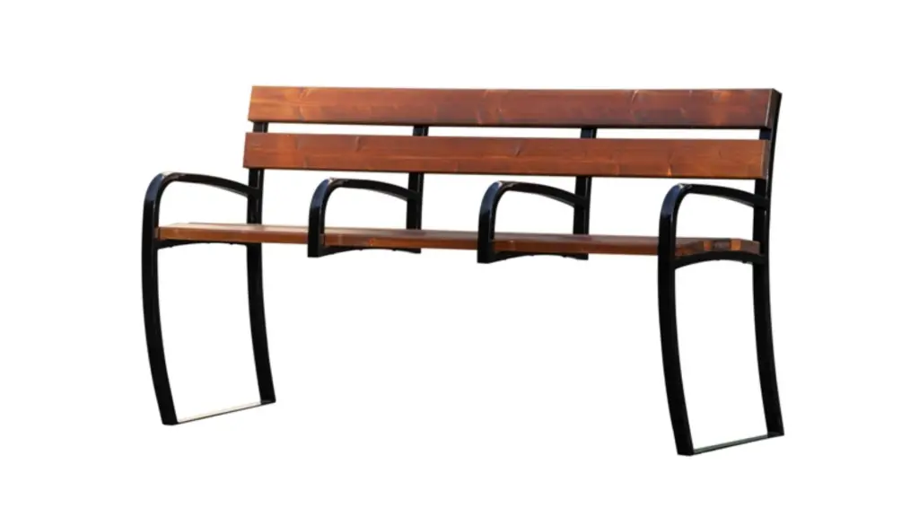 Banc SENIORS 3 places en bois et plastique recyclé