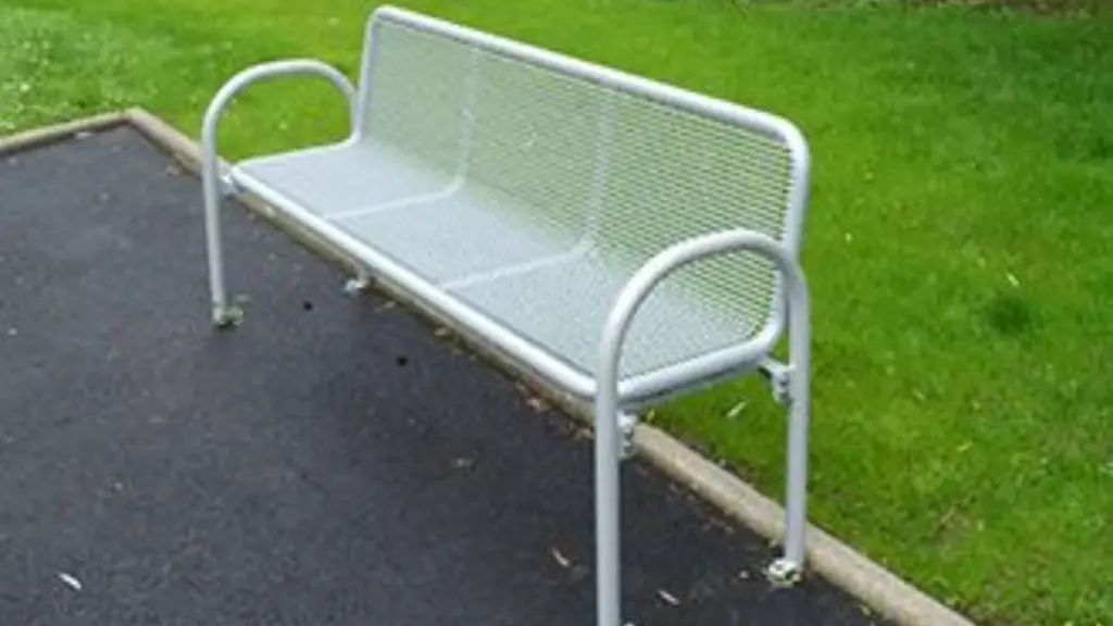 Banc d'extérieur SIEST en acier inoxydable et acier