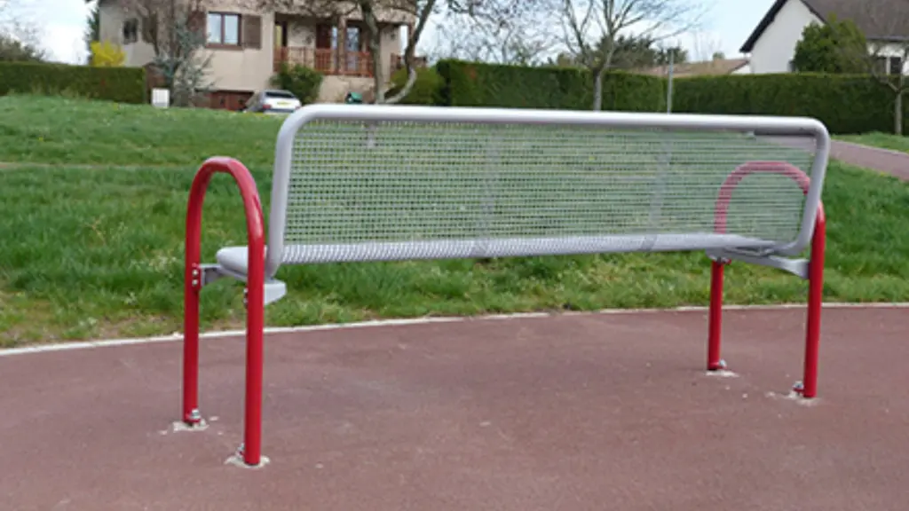 Banc d'extérieur SIEST en acier inoxydable et acier, photo 4