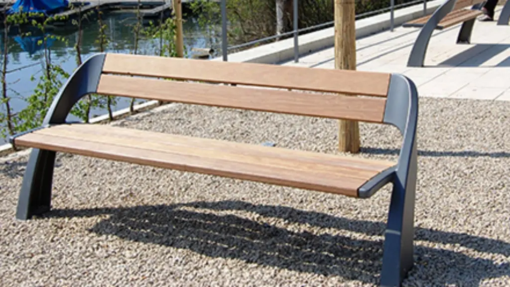 Banc d'extérieur Armonia en bois, photo 3