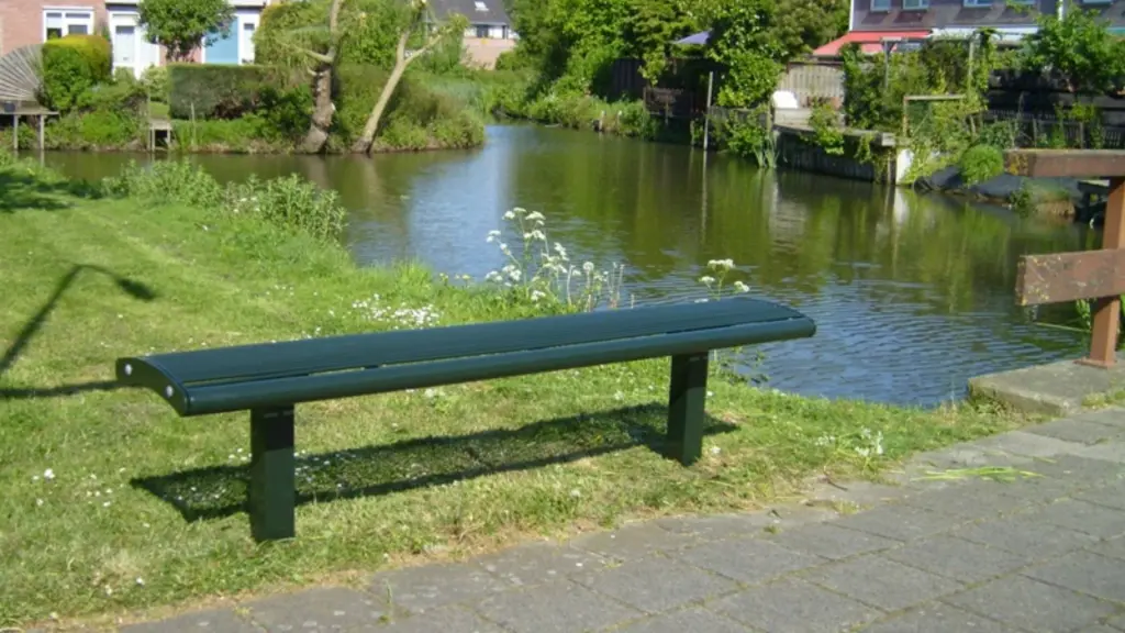 Banc d'extérieur CORSO en acier inoxydable, acier et bois, photo 2