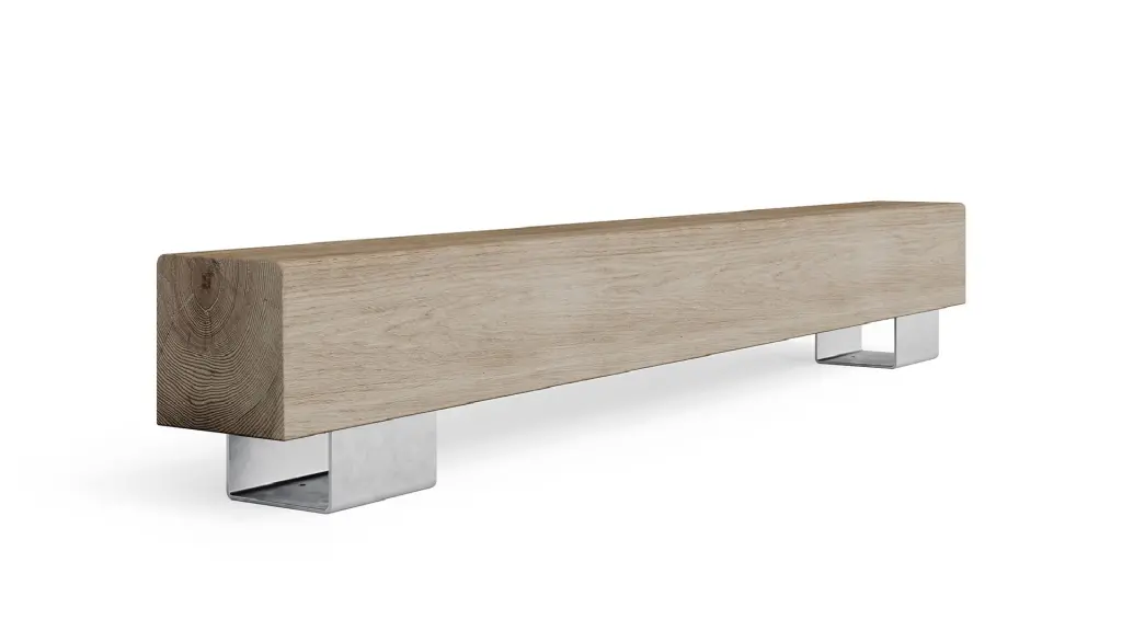 Banc d'extérieur Quercus en acier et bois