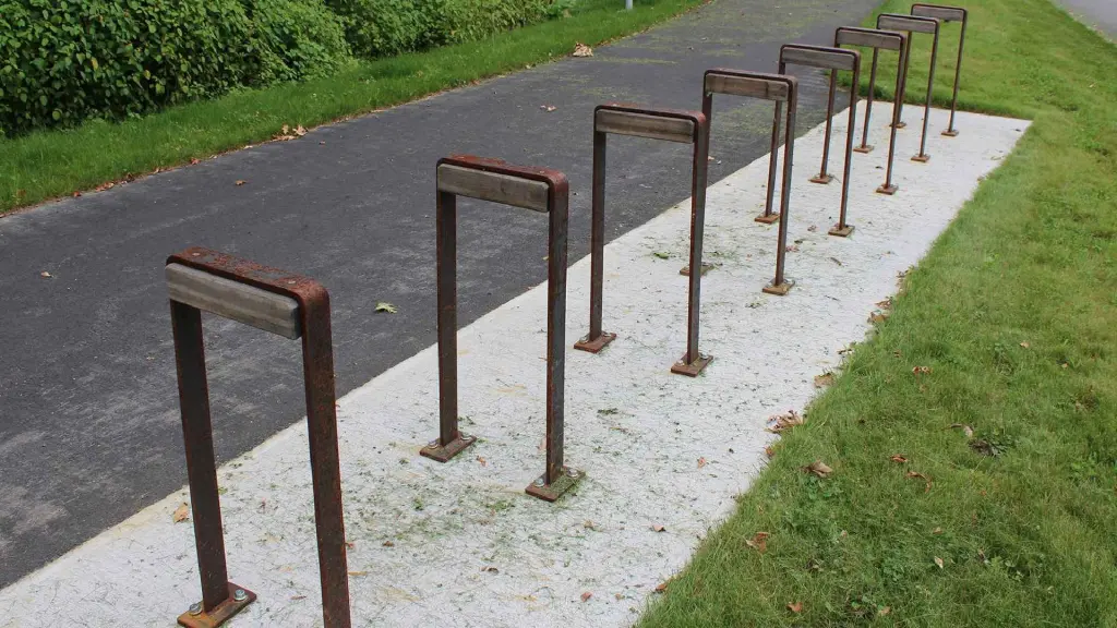 Appuis-vélos XXL en acier et bois, photo 4