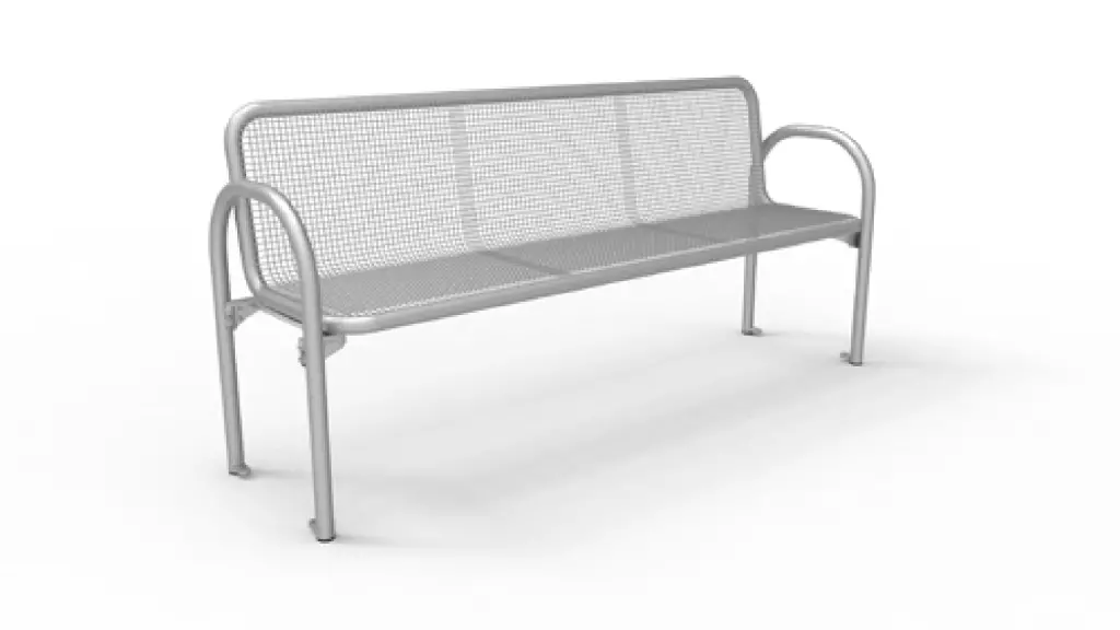Banc d'extérieur SIEST en acier inoxydable et acier, photo 2