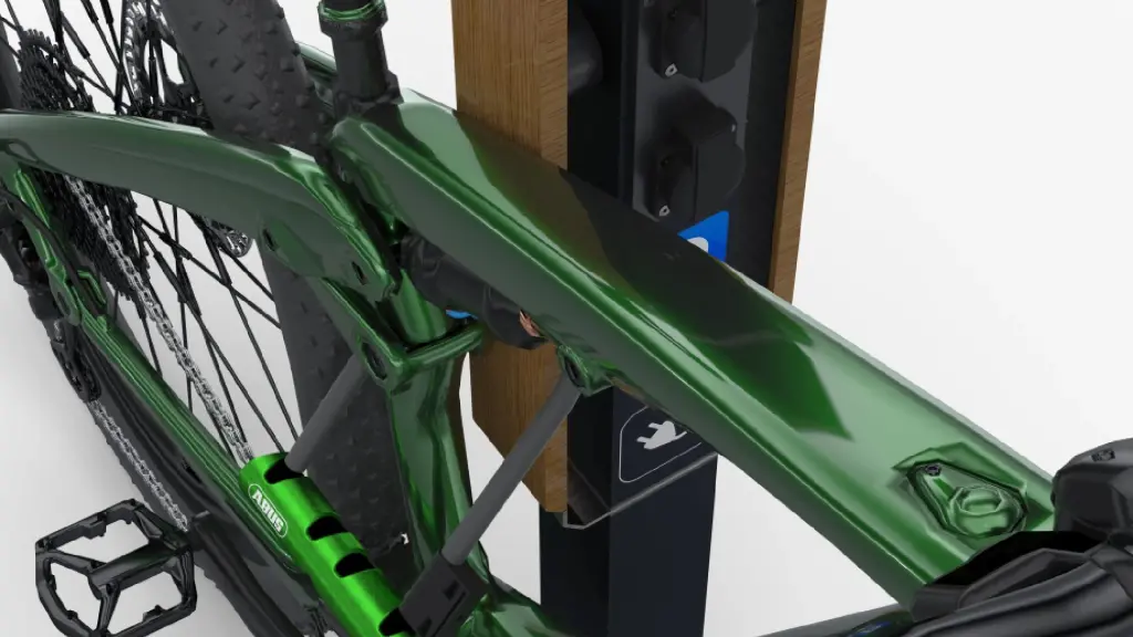 Borne de recharge VELOPLUG en bois et aluminium, photo 4