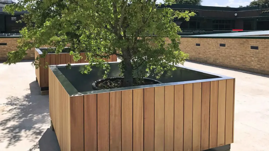 Jardinière HARCOURT GARDENS en acier et bois