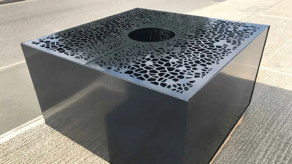 Jardinière OSSO en acier et aluminium, photo 3
