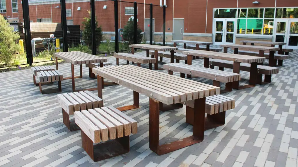 Ensemble de pique-nique XXL en acier et bois, photo 4