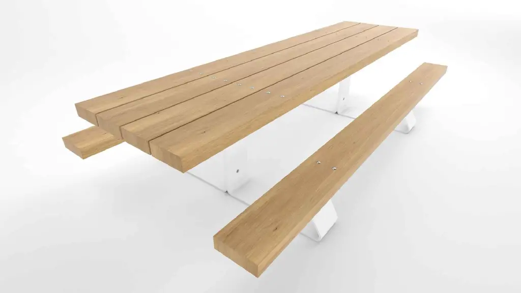 Table de pique-nique PIK NIK en acier et bois, photo 3