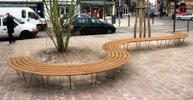 Banc public modulaire SINU : structurer la place de Fives à Lille, photo 6